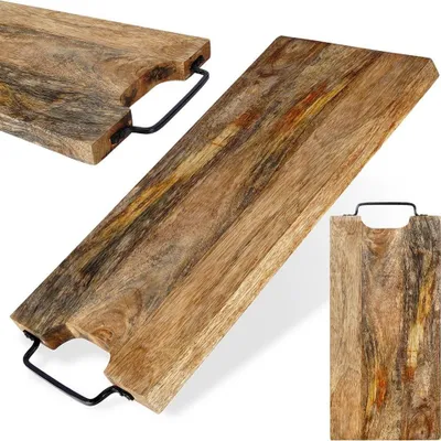 Immagine prodotto di Tagliere in legno di mango con manico, 44x19 cm