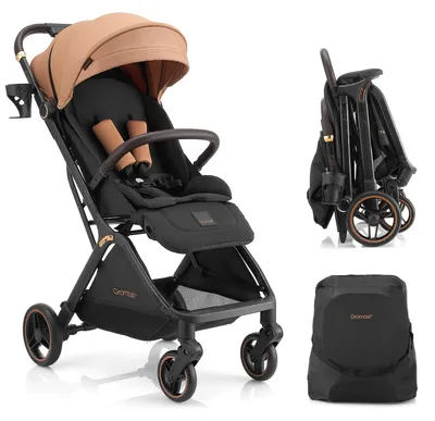 Produktbild von Tragbarer Kinderwagen mit Verstellbarer Rückenlehne und Sonnendach