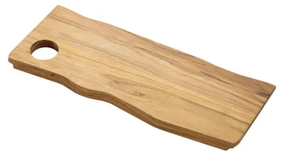 Obrázok produktu pre Doska na krájanie a servírovanie z teakového dreva, rozmer 40 x 15 x 1,8 cm