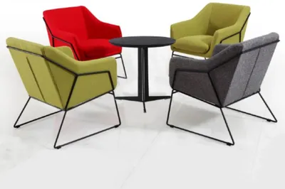 Produktbild von Designer Lehn Stuhl Polster Sofa 1 Sitzer Modern Neu Fernseh Sessel Club Lounge