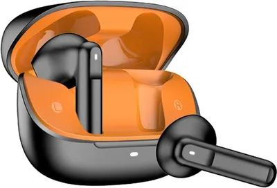 Produktbild von INF Kabellose Bluetooth Kopfhörer mit ENC, Schwarz-Orange, 2 Stück Schwarz+Orange