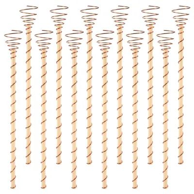 Image de 12 supports de culture en cuivre pour plantes - tiges de 29,2 cm pour le jardin, idéales pour les légumes et les fruits