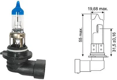Produktbild von 1x DIEDERICHS +120% HB3 Glühlampe Fernlicht 12V 60W P20d Halogen LID10068