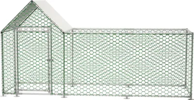 Zdjęcie produktu dla Wybieg dla zwierząt – buda dla psa/metalowa klatka – 3×1×1,5 m – stal nierdzewna – do użytku na zewnątrz – modułowa konstrukcja do samodzielnego montażu – srebrna