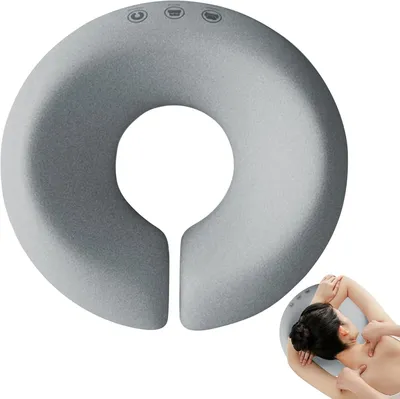 Produktbild von Massage-Kopfstützenauflage mit Kissenpolster – entspannende, elastische Kopfstütze für zu Hause, im Massageraum, bei der Arbeit und in der Schule
