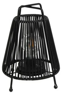 Obrázok produktu pre Solárna stolná lampa Countryfield Onora Ø 19 cm – výška 22 cm – čierna