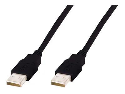 Image de DIGITUS USB 2.0 Anschlusskabel Typ A -A  St/St     1.0m,  sw
