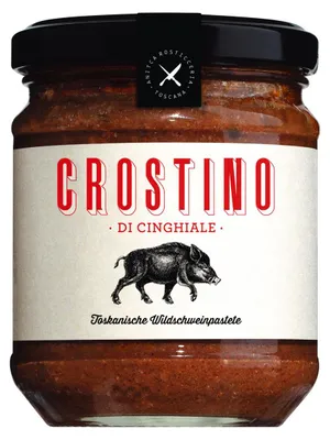 Produktbild von Wildspezialitäten Paté di cinghiale - Toskanische Wildschweinpastete - 180g