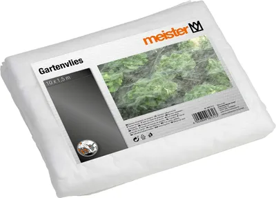 Produktbild von Gartenvlies – Frostschutzvlies – Anzuchtvlies – 10 x 1,5 m – 17 g/m² – Weiß