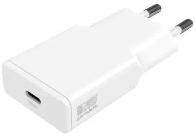 Produktbild von 4smarts Netzladegerät PDPlug Slim 20W GaN 1C weiß
