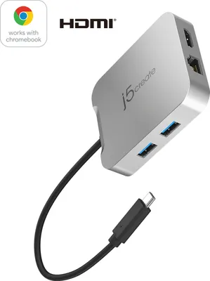 Zdjęcie produktu dla Stacja dokujca j5create JCD391 4K60 Elite USB-C PD, USB-A, HDMI, RJ-45