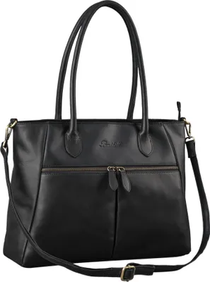 Produktbild von Benthill Damen Handtasche Leder - Hochwertige Ledertasche - Große Klassische Damentasche / Shopper - Elegante Umhängetasche - Schultertasche