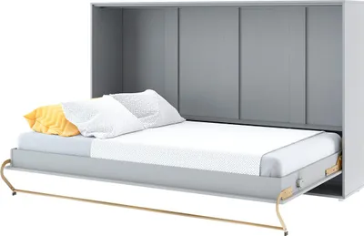 Produktbild von Schrankbett 120 x 200 Horizontal CP-05 Grau LENART CONCEPT PRO Wandklappbett