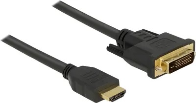Immagine prodotto di DELOCK Kabel HDMI > DVI 24+1 bidirektional  3.00m schwarz