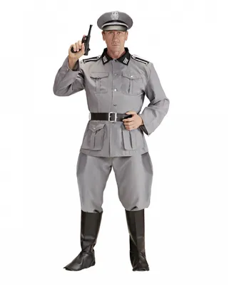 Produktbild von Graue Soldatenuniform als Halloween Kostüm Größe: XXL