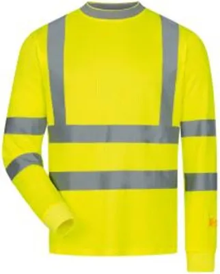 Zdjęcie produktu dla Koszulka odblaskowa z długim rękawem OLEAS rozmiar L żółta SAFESTYLE