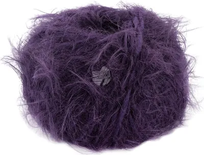 Produktbild von Lana Grossa BASTA 50 g Garn im Fake Fur Look mit Franseneffekt 100 m Farbe 026 - Brombeer