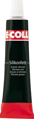Produktbild von E-Coll Silikonfett 23g Tube, weiß , 4317784006507