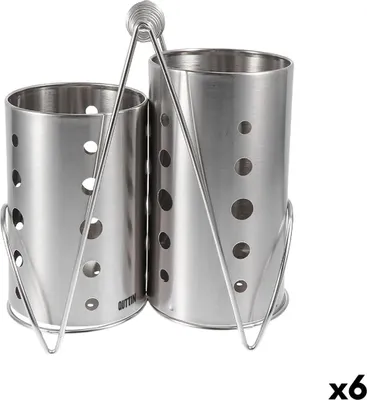 Obrázek produktu pro Ocelový košík na příbory Quttin 20 x 11 x 23 cm (6 kusů)