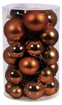 30tlg. Christbaumkugeln Weihnachtskugeln Schmuckkugeln Braun Ø 4/5/6/7cm