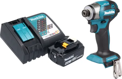 Image de Makita DTD 173 RG1 Clé à choc sans fil 18 V 180 Nm 1/4" Brushless + 1x batterie 6,0 Ah + chargeur