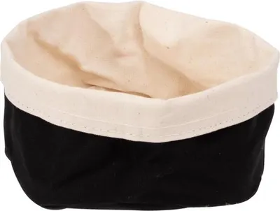 Produktbild von APS 30361 Brottasche, Baumwolle, 20 x 15 cm, Höhe 10 cm, beige/schwarz