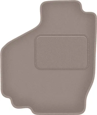 Produktbild von Fahrerfußmatte Velours beige passend für Suzuki Ignis I (2001-2008, Schrägheck) – mit Befestigungen – passgenau