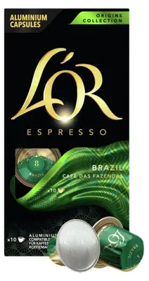 Obrázok produktu pre Káva L'OR Espresso Brazil, 10 kapsúl