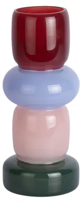 Produktbild von Present Time - Vase Burano - Multicolor - 13.5x13.5x32cm