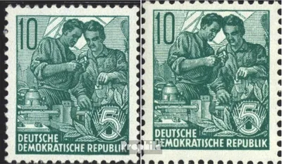 Produktbild von Briefmarken DDR 1959 Mi 704A,704B (kompl.Ausg.) beide Zähnungsvarianten postfrisch Fünfjahresplan (VII)