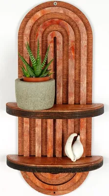 Image de Skye Decor, Raf270, Etagère murale, saumon, 100 % SUGARWOOD, 40 x 20 x 9 cm
