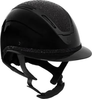 Produktbild von Equestro Apocalipse Glossy Reithelm mit Strasssteinen