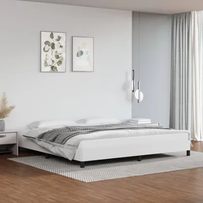Produktbild von vidaXL Bettgestell Weiß 200x200 cm Kunstleder