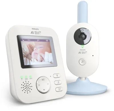 Immagine prodotto di Philips AVENT Baby monitor SCD835/26 Video baby monitor 300 m FHSS Blu, Bianco