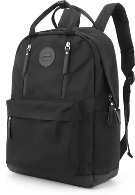 Immagine prodotto di Himawari | Zaino per laptop A4 alla moda, nero, 28x40x15 cm