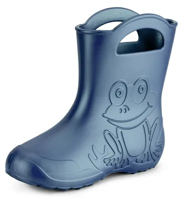 Produktbild von Ladeheid Damen federleichte Eva Gummistiefel Regenschuhe LA-CA-09 (Metallisches Blau-2, 38/39 EU)
