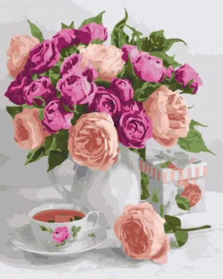 Immagine prodotto di Dipingere con i numeri Brushme 40x50 Natura viola