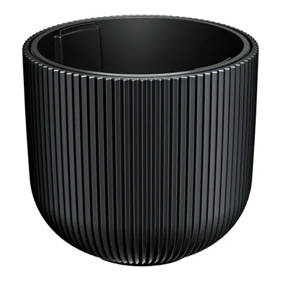 Immagine prodotto di 3.11 Vaso di plastica MILLY - Ø 47 x 38 cm circa - Vaso per piante con inserto rimovibile - Colore: antracite (grande / 47 cm)