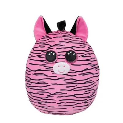Immagine prodotto di Ty Squish-a-Boo's, "Zoey", zebra, circa 20 cm, a righe rosa/nero