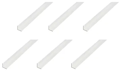 Produktbild von Alberts 6 x Winkelprofil, Aluminium, silberfarbig eloxiert, 25 x 25 x 1 mm, Länge 1 m