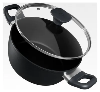 Produktbild von Antihaft-Topf, 24 cm Kochtopf, Spülmaschinenfester Kochtopf für Induktion, 4,1 L Suppentopf, Keramik, Gasherd, Kochplatte