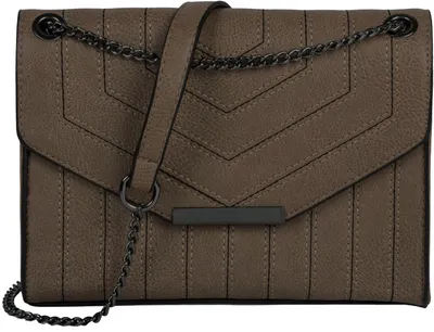 Produktbild von styleBREAKER Damen Umhängetasche mit Ziernähten und Kette, Schultertasche, Handtasche, Tasche 02012308