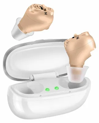 Produktbild von Hörverstärker für Erwachsene, wiederaufladbarer In‑Ohr‑Soundverstärker mit Ladebox, diskret, für den täglichen Gebrauch