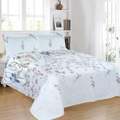 Produktbild von Famanu Bettwäsche Set mit Blumenmuster - Inklusive Kissenbezüge