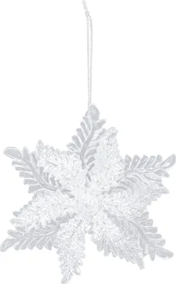 Produktbild von Schneeflocken-Christbaumanhänger Weihnachtsdeko 11 cm - Einheitsgröße