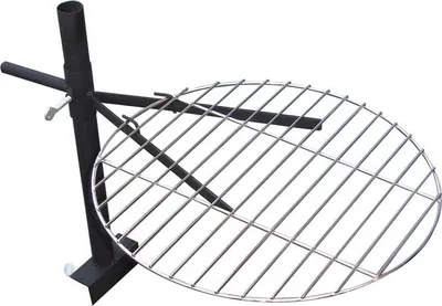 Produktbild von Grillrost für Feuerschale 60cm verchromter Rost höhenverstellbare Halterung