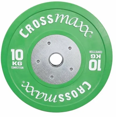 Produktbild von Lifemaxx Crossmaxx Competition Bumper Plate 10 kg GRÜN