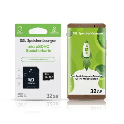 Produktbild von microSD Speicherkarte S&L für Huawei Mate P10 - Speicherkapazität: 32 GB