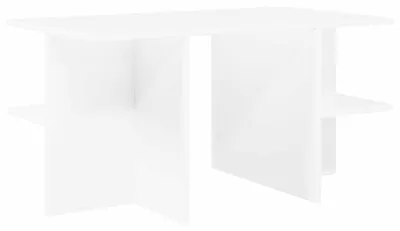 Zdjęcie produktu dla Stolik kawowy vidaXL, biały, 87 x 50 x 45 cm, materiał drewnopochodny