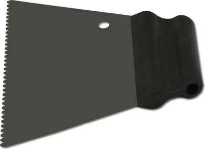 Produktbild von DEWEPRO Kleberspachtel 180mm - Dreieckszahnung 3mm mit Stahlblatt